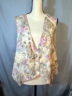 Vintage Floral Grandma Vest